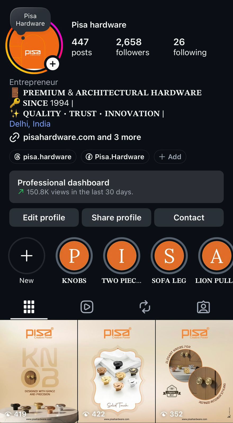 Pisa Hardware - Social Media Management Project